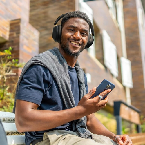 Audífonos Hires Wireless Noise Cancelling Híbrido Oneodio A5 Negro