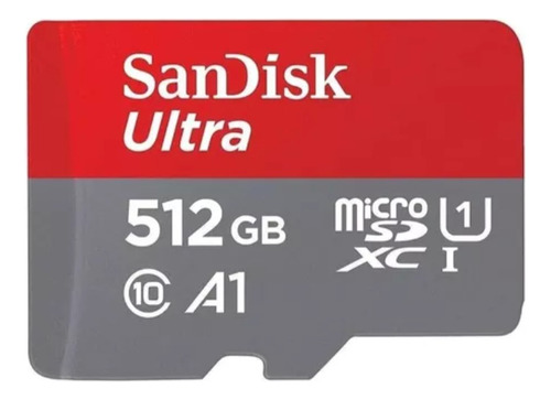 Micro Sd Sandisk Ultra 512 Gb Con Adaptador - Speed 100 Mb/s