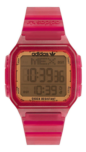Reloj Pulsera Digital adidas adidas Aost22051 Con Correa De Resina Color Rosa