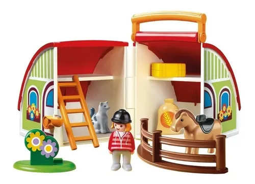 Playmobil 123 Maletin Mi Primera Granja 70180