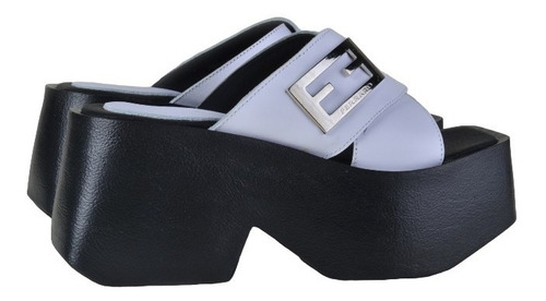 Imagen 5 de 9 de Zuecos Sandalias Urbanas De Mujer De Cuero Mindy - Ferraro
