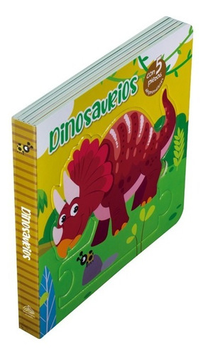 Libro Con 5 Rompecabezas: Dinosaurios Para Niños