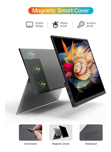 Wgk Portable De 14 Pulgadas Fhd1200p Ultra-slim Monitor Port