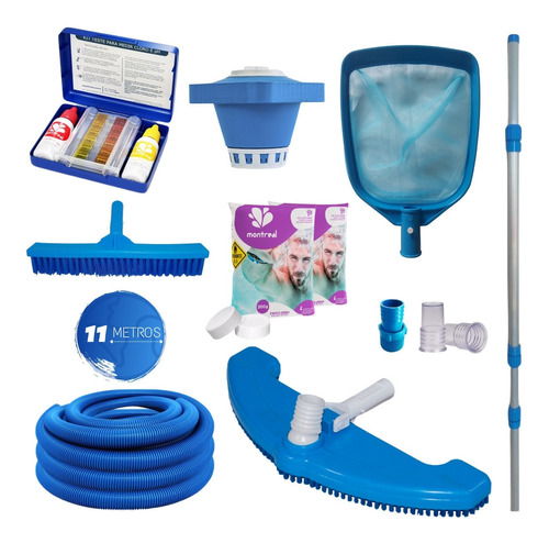 Super Kit Limpeza Para Piscinas Com Aspirador Jumbo