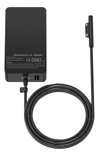 Adaptador De Corriente De 15 V/4 A Para Surface Book 2/3, Su