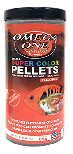 Omega One Super Color Pellets Flotantes, 3mm, 6.5 Oz