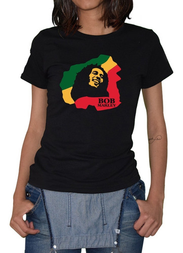 Playera Mujer Bob Marley Mod-2