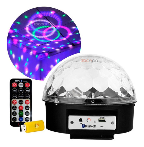 Bola Proyector De Luces Led Giratorias Discoteca Con Control