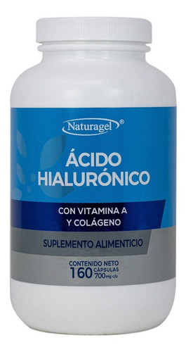 Ácido Hialurónico Vitamina A Colágeno 160 Cápsulas Naturagel Sabor N/a