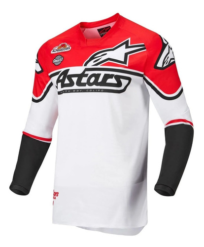 Jersey Motocross Enduro Alpinestars Racer Flagship Rojo