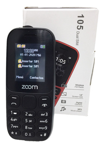 Celular Barato Dual Sim Zoom 105  Radio Camara Garantizado 