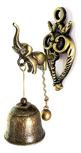 Alnicov Campana De Elefante Vintage Decorativa, Campanas De 