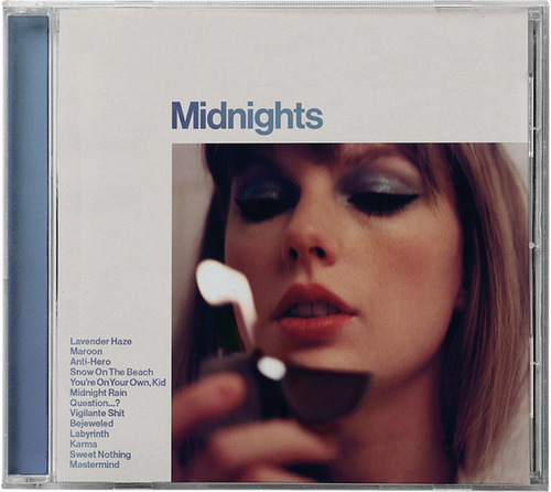 CD de disco Taylor Swift Midnights Moonstone Blue Edition