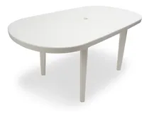 Comprar Oferton Mesa Oval Extensible Blancas Patas Desm +12 Sillas B