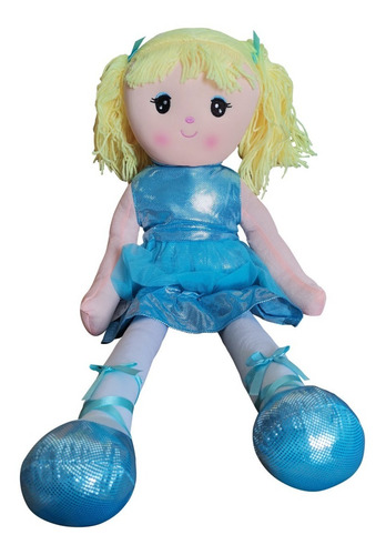 Imagen 1 de 1 de Muñeca De Peluche Grande Sarita De 75 Cms De Largo