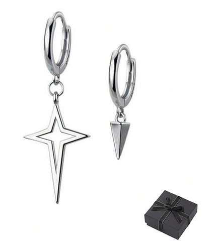 1 Par Aretes Colgantes Forma De Estrella Para Mujer Y Hombre