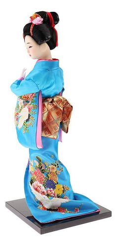 2 Peças Japonês Gueixa Quimono Bonecas Ornamento