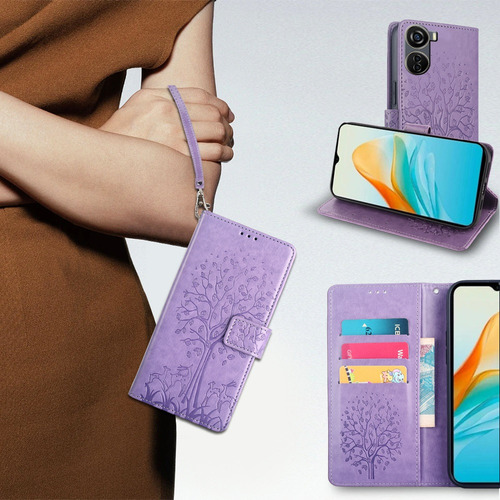 Funda Con Tapa Teléfono Compatible Con For Zte Axon 40 Lite