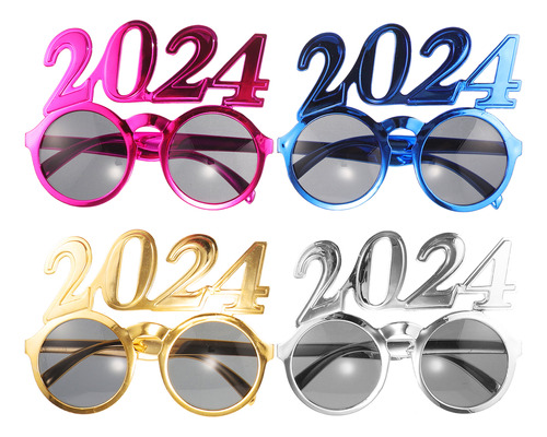 Gafas Flash Para Fiesta De Año Nuevo 2024, 4 Unidades