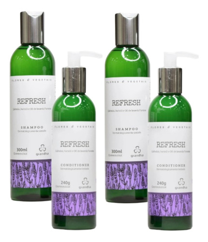Kit Grandha Refresh Shampoo E Condicionador Combate Oleosida