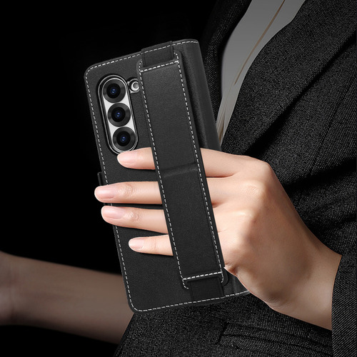 Funda De Piel Con Ranura Para Tarjetas Y Tapa Para Samsung Fold 5 6