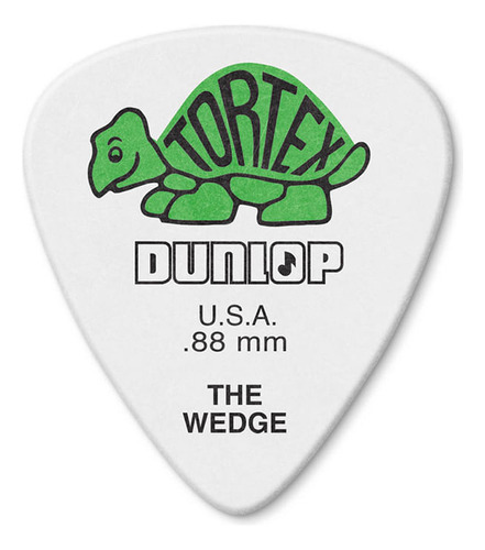 Palheta Dunlop Tortex Wedge 424p 0.88mm Com 12