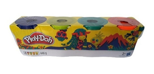 Imagen 2 de 6 de Play-doh Set De 4 Plastilinas 4 Colores 448 Gr Originales