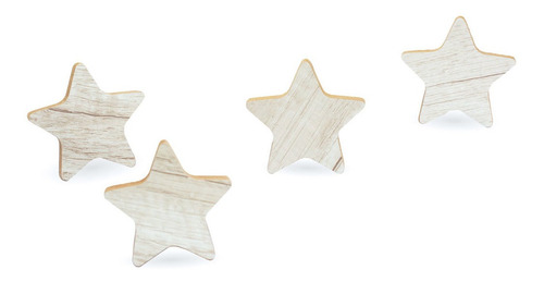 Imagen 3 de 8 de Perchero De Pared Estrellas X 4 Escandinavo Nordico
