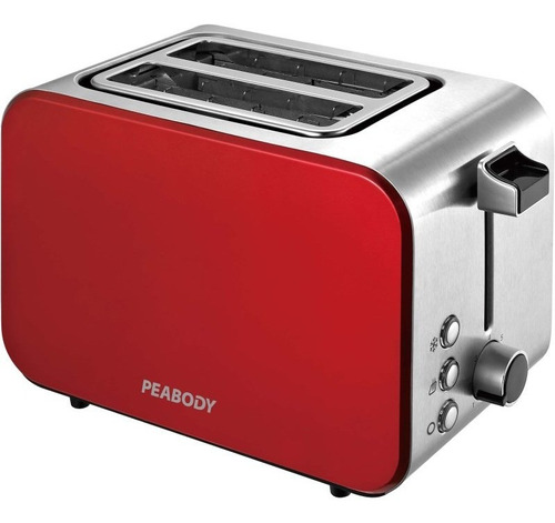 Tostadora Eléctrica Peabody Pe-t8127r Roja 7 Niveles 850w P2