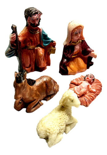 Juego De 5 Uds De Figuritas De Pesebre Con Adornos