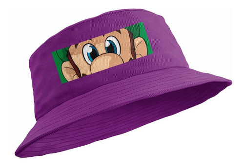 Bucket Hat Mario Bros Rojo Nintendo Ojos Gorro Pescador