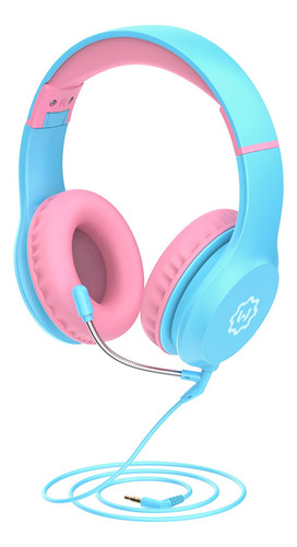 Producto Generico - Wixgear Auriculares Para Niños, Limita. Color Rosa/Rebel Fun