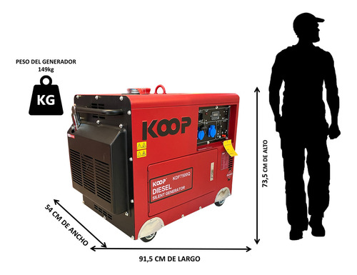 Generador Diesel Insonoro, 5500w Tablero De Transferencia