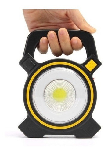 Linterna Foco Led Solar Recargable Para Camping Con Usb