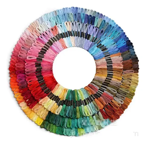 comprar Hilos De Bordar 200 Unidades Gama De Colores Lana De Bordar
