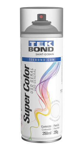 Tinta Spray Aerosol Verniz Fosco Uso Geral 350ml Tek Bond