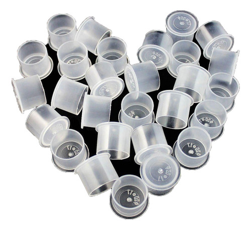 200pzs Caps Tinta Insumos Para Tatuar Tattoo Tatuaje Cups