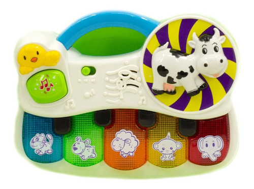 Imagen 1 de 6 de Piano Musical Juego Didactico Actividades Con Luz Y Sonido