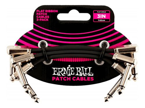 Cable Interpedal Ernie Ball 6220 7 Cm Pack X 3 Black