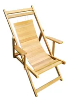 Comprar Silla Perezosa 3 Tiempos En Madera Tornillo Púlida Terraza
