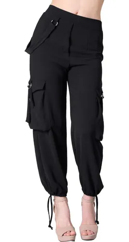 Pantalón Moda Jogger Mujer Negro Stfashion 52404406