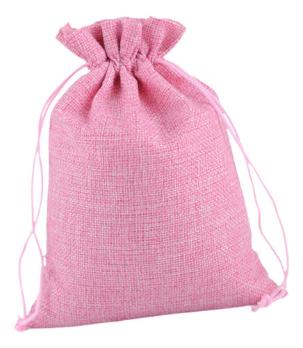 50 Piezas De Bolsas De Regalo Con Cordón, Bolsas De Rosa