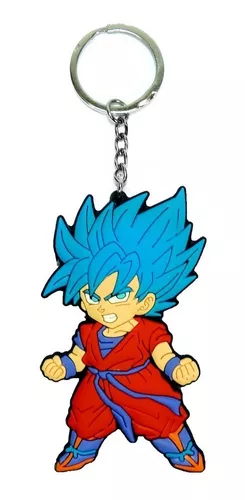 Chaveiro Goku Dragon Ball Z Cabelo Azul