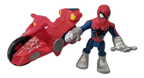 Spiderman Con Moto  Marvel Super Hero Adventures Hasbro 02