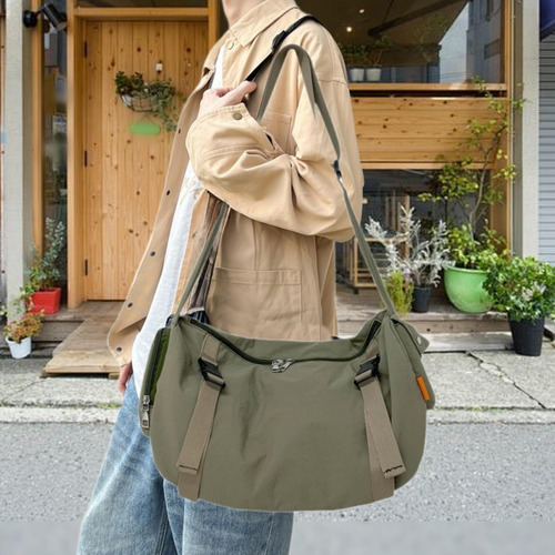 Hombro Para Hombre, Bolso De Lona Informal,