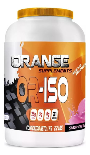 Suplemento Proteína Polvo Iso Hidrolizada Orangesuppleme 1kg Sabor Vainilla