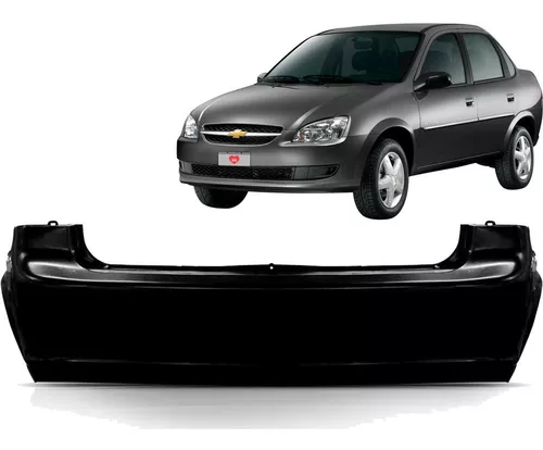 Parachoque traseiro corsa classic 2011 12 13 14 2015 preto chevrolet