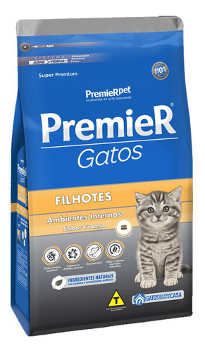 Ração Para Gatos Premier Filhotes 7,5kg Frango