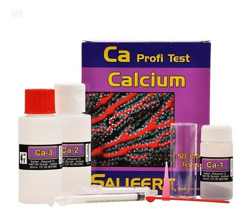 Medidor Para Calcio Agua Salada Salifert Calcium 50-100test