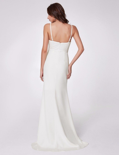Vestido Novia Fiesta Egresadas Blanco Importado